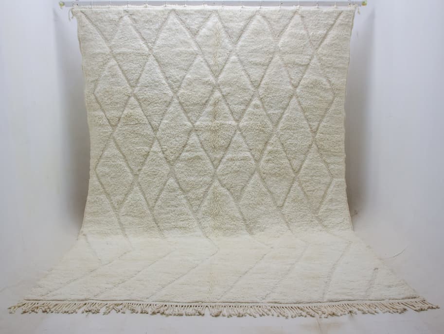 Beige Beni Ouarain Rug