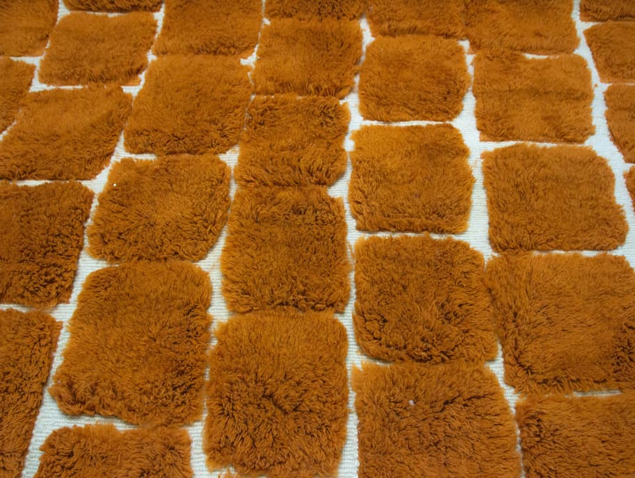 Orange Beni Ouarain Rug