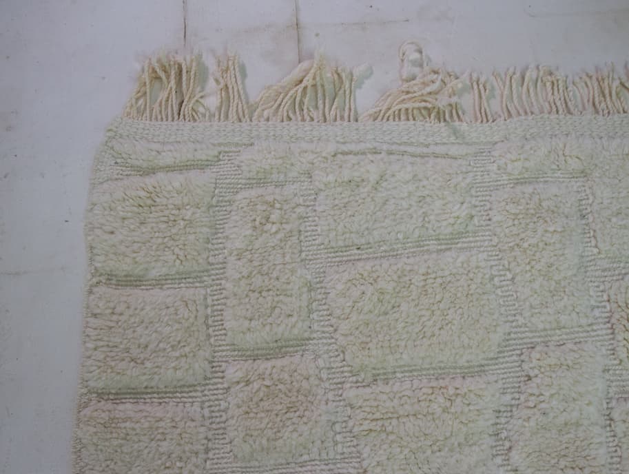 White Beni Ouarain Rug