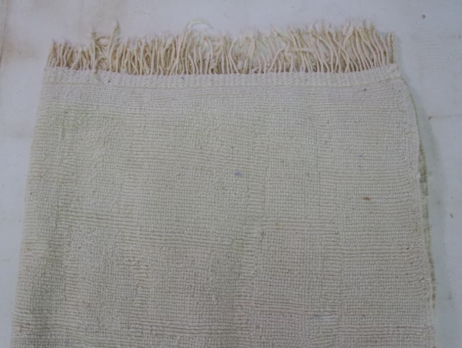 White Beni Ouarain Rug