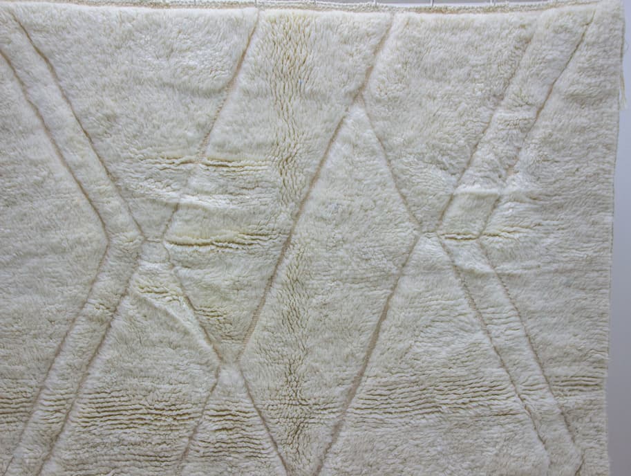 White Beni Ouarain Rug