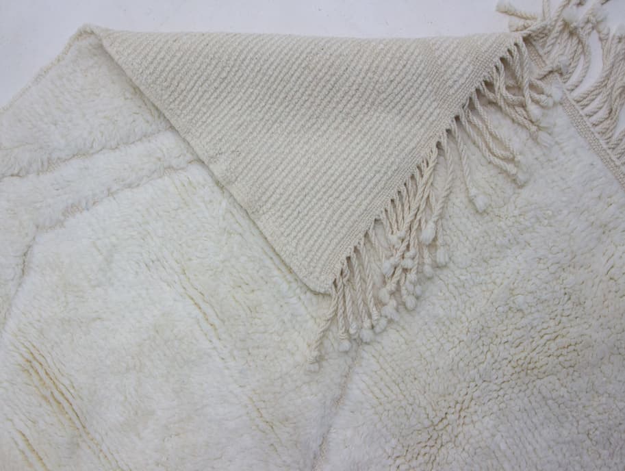White Beni Ouarain Rug