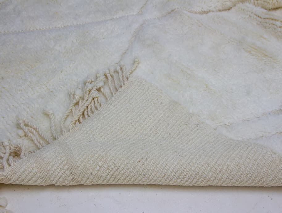 White Beni Ouarain Rug