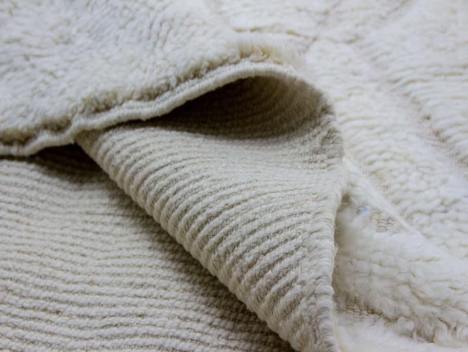 White Beni Ouarain Rug
