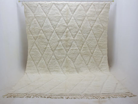 Beige Beni Ouarain Rug