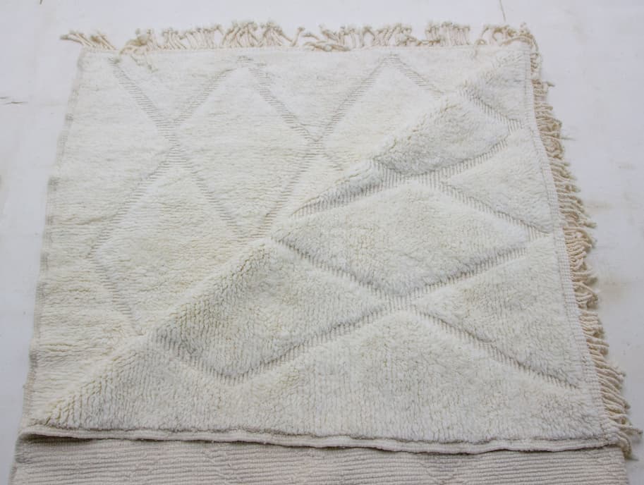 Beige Beni Ouarain Rug
