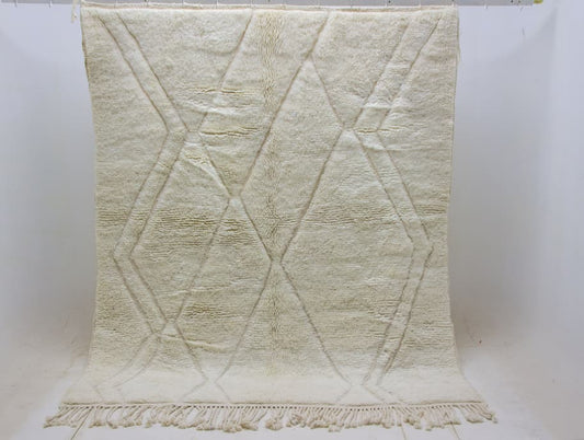 White Beni Ouarain Rug