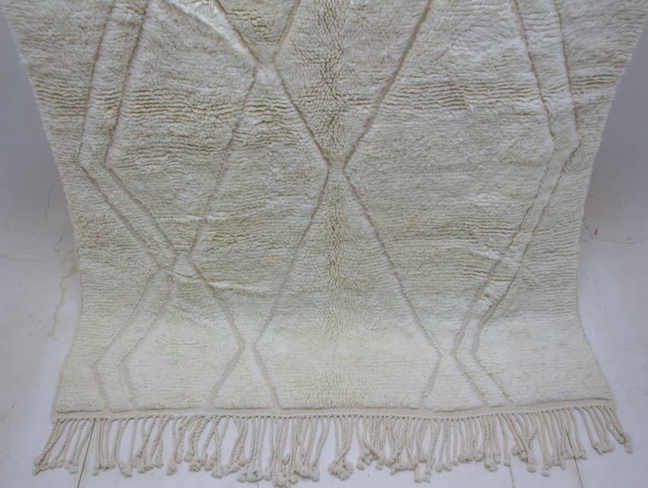 White Beni Ouarain Rug